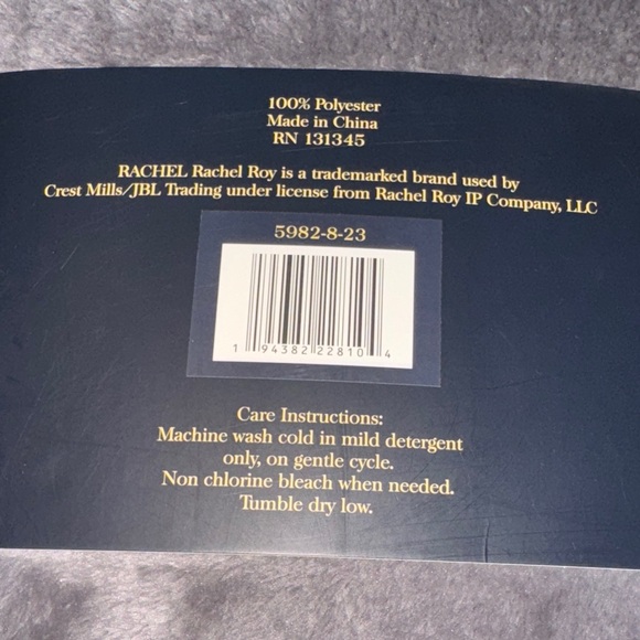 Rachel Cozy Fleece Blanket - Rich charcoal King sz - Picture 4 of 4